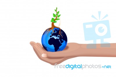 Save The Earth Concept Stock Image