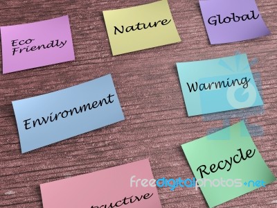 Saving The Planet Stickers Stock Image