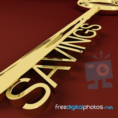 Savings Key Stock Image