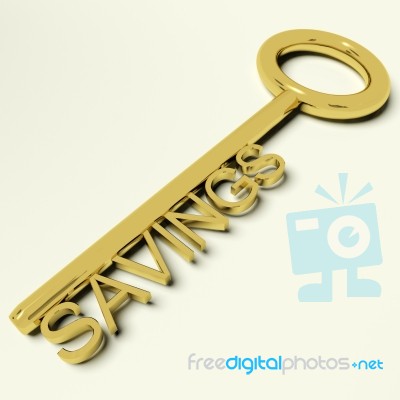 Savings Key Stock Image