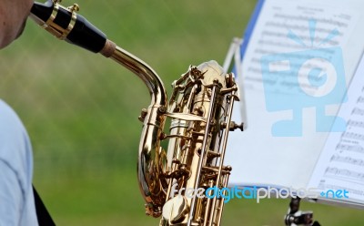 Saxophone Stock Photo