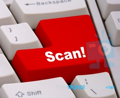 Scan For Virus Or Trojan Stock Photo