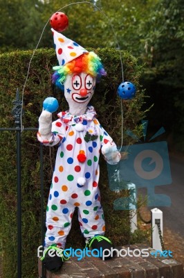 Scarecrow Entered Into The Annual Competition At Speldhurst Stock Photo