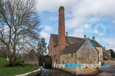 Scenic View Of Lower Slaughter Village In The Cotswolds Stock Photo