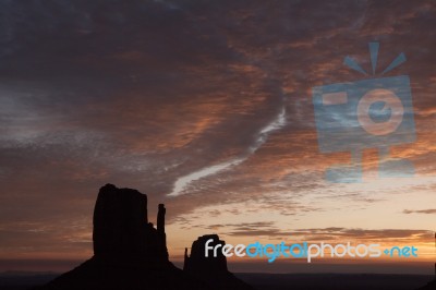 Scenic View Of Monument Valley Utah Usa Stock Photo