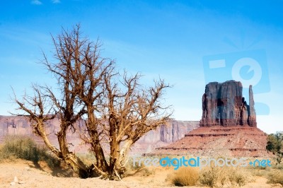 Scenic View Of Monument Valley Utah Usa Stock Photo