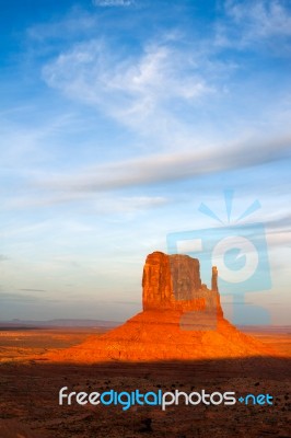 Scenic View Of Monument Valley Utah Usa Stock Photo