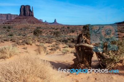 Scenic View Of Monument Valley Utah Usa Stock Photo