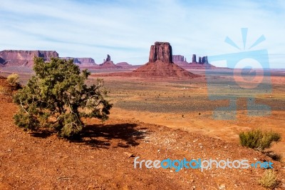 Scenic View Of Monument Valley Utah Usa Stock Photo