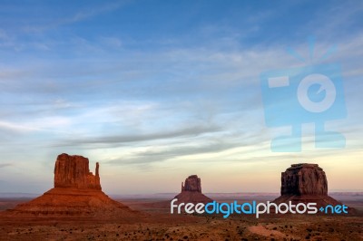 Scenic View Of Monument Valley Utah Usa Stock Photo