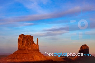 Scenic View Of Monument Valley Utah Usa Stock Photo