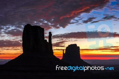 Scenic View Of Monument Valley Utah Usa Stock Photo