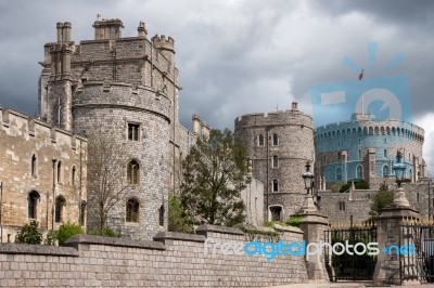 Scenic View Of Windsor Castle Stock Photo