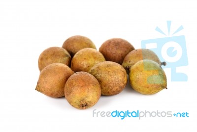 Schleichera Oleosa (lour.) Oken Fruit Isolated Stock Photo