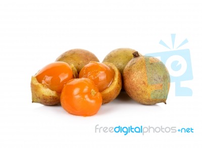 Schleichera Oleosa (lour.) Oken Fruit Isolated Stock Photo