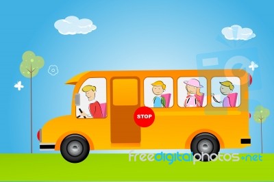 School Bus Stock Image