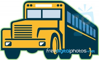 School Bus Vintage Retro Stock Image