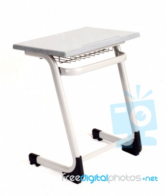 School Desk Stock Photo