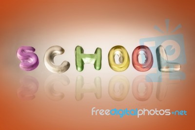 School Jelly Sweets Stock Photo