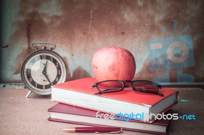 School Supplies Stock Photo