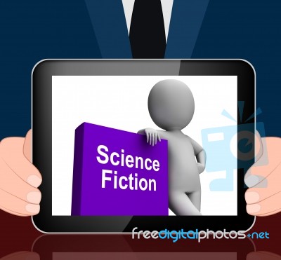 Science Fiction Book And Character Displays Scifi Books Stock Image