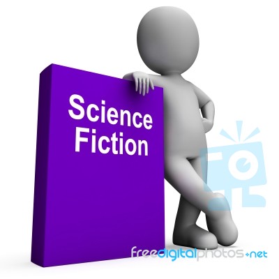 Science Fiction Book And Character Shows Scifi Books Stock Image