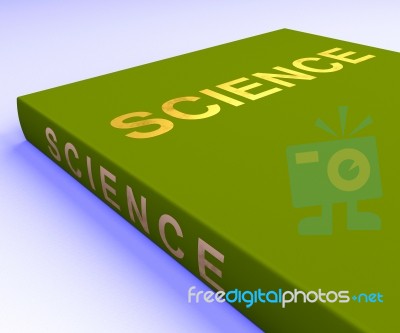 Science Green Book Stock Image