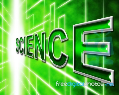 Science Online Means World Wide Web And Internet Stock Image