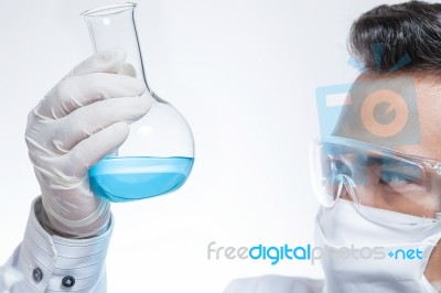 Scientists Are Experimenting Stock Photo