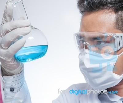 Scientists Are Experimenting Stock Photo