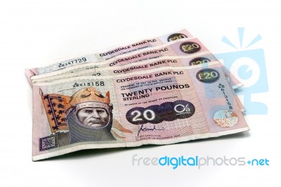 Scottish Banknotes Stock Photo