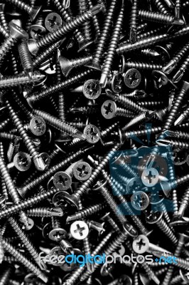 Screws Background Stock Photo