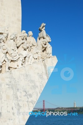 Sea Discoveries Monument In Lisbon, Portugal Stock Photo