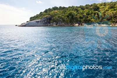 Sea For Diving At Koh Payu, Similan Island, Thailand Stock Photo