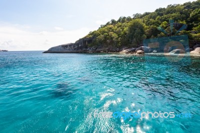 Sea For Diving At Koh Payu, Similan Island, Thailand Stock Photo