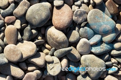 Sea Stone Background Stock Photo