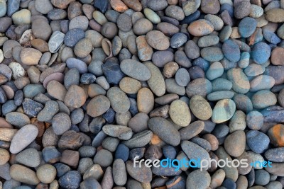 Sea Stones Background Stock Photo