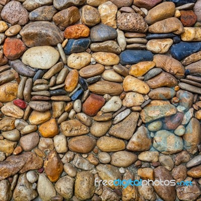 Sea Stones Pebble Texture Background Stock Photo