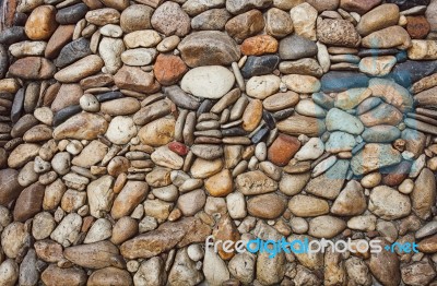 Sea Stones Pebble Texture Background Stock Photo