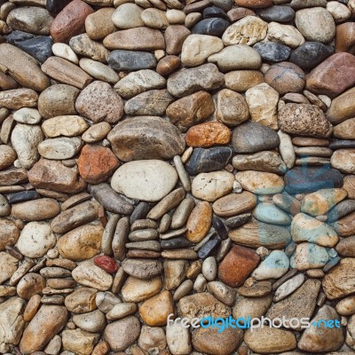 Sea Stones Pebble Texture Background Stock Photo