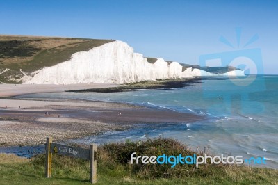 Seaford, Sussex/uk - August 15 : Seven Sisters In Sussex On Augu… Stock Photo