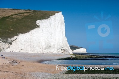 Seaford, Sussex/uk - August 15 : Seven Sisters In Sussex On Augu… Stock Photo