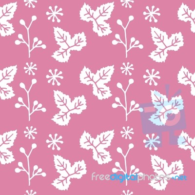 Seamless Pattern Of Flower Illustration Background Stock Image