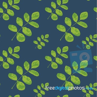 Seamless Pattern Of Leaf Stock Image