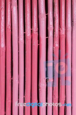 Seamless Pink Bamboo Stick Striped Pattern Stock Photo