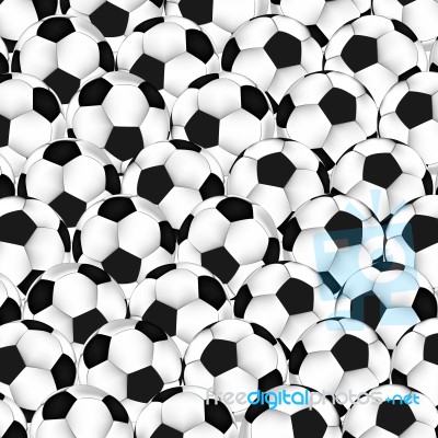 Seamless Texture On A Soccer Theme Stock Image