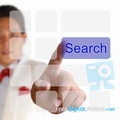 Search Button On Keyboard Stock Image