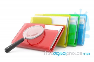 Search Folder Stock Image