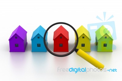 Searching New House Stock Image