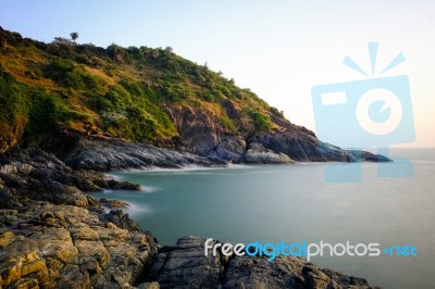 Seashore Of The Arabian Sea Stock Photo